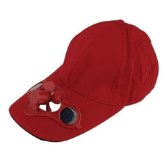 Baseball Cap with Solar Fan